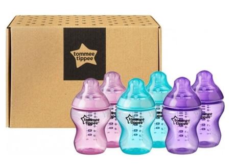 Tommee tippee economy pack girl 6x260ml., tommee tippee