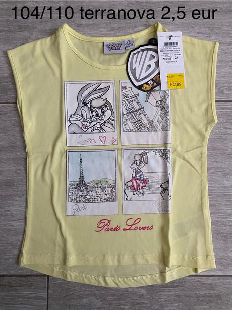 104/110 bugs bunny tricko, terranova,104 / 110