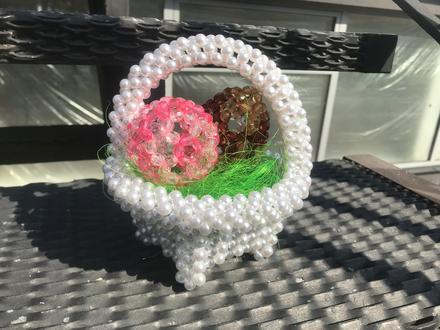 Veľkonočná dekorácia easter sparkling basket, 