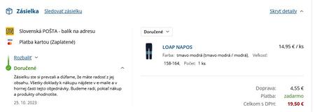 Letné športové nohavice loap + teplákové rifle, loap,152