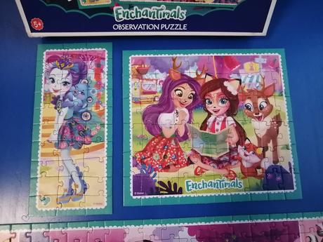 3x puzzle enchantimals, 60, 160 a 30 dielikov,