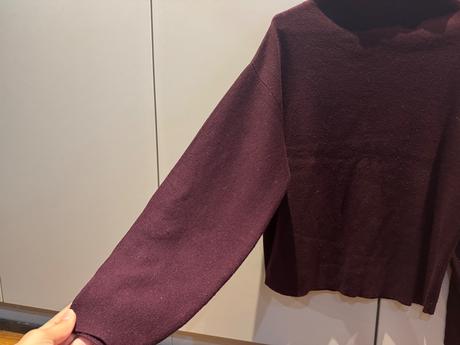 Hm svetrík bordovej farby, h&m,xs