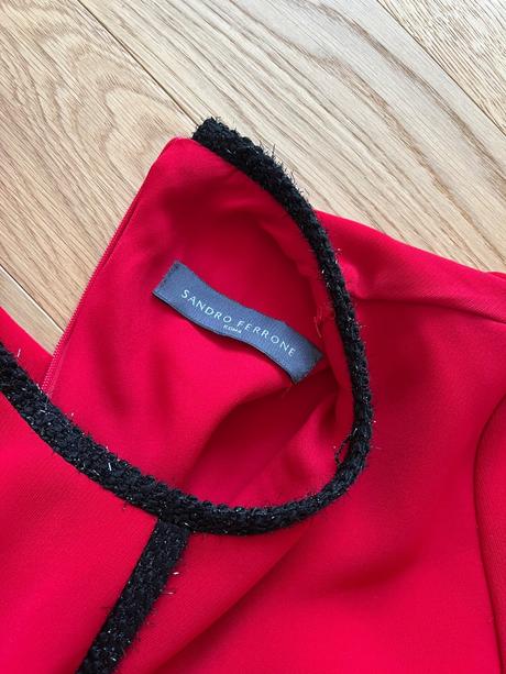 Sandro ferrone  červené šaty, s