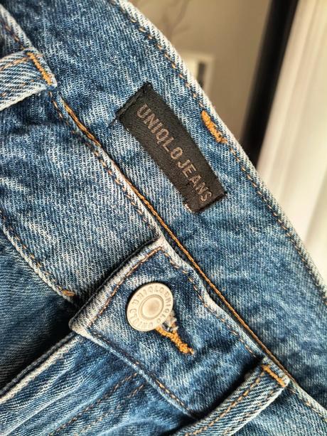 Uniqlo riflové šortky s vysokým pásom m-l, m