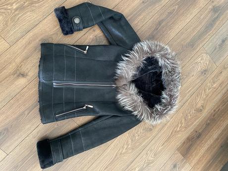 Kabátik/bundička z kože, 38