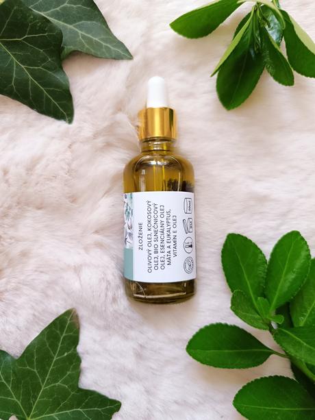 Luhovaný telový olej mäta a eukalyptus 50ml/60ml,