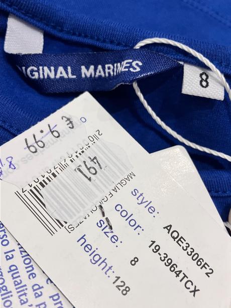 Dievčenské tričko s potlačou a kamienkami (8r.), original marines,128