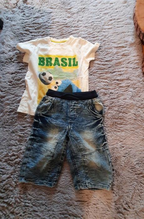 110/116 mix kraťasy + tričká 8ks, 104–116