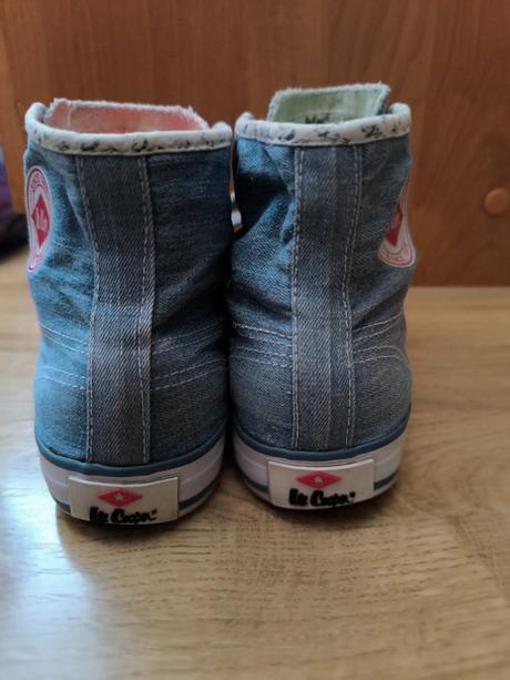 Dievčenské jeansové tenisky, lee cooper,35