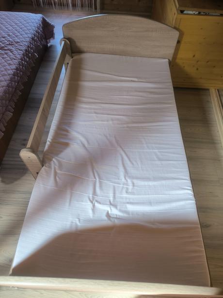 Detská postielka s matracom, vankúšom a paplónom, šírka (cm): 80,dĺžka (cm): 160