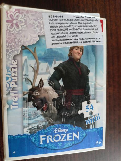 Puzzle frozen mini kryštof vek 5plus,