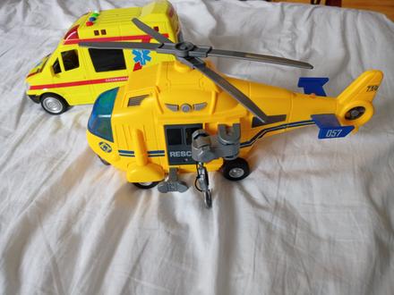 Vrtuľník a záchranka,