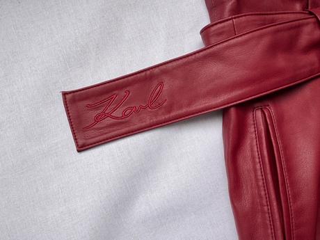 Karl lagerfeld - koženkové nohavice, xs