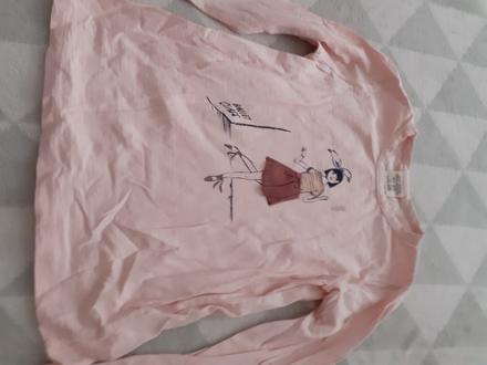 Bledoruzovy dievcensky pulover, zara,116