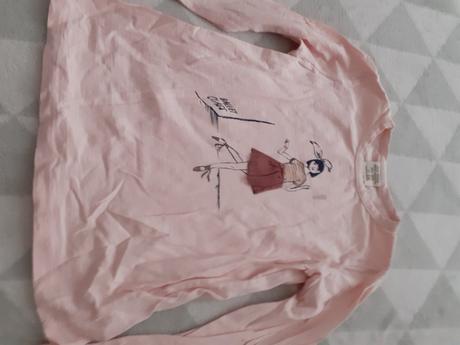 Bledoruzovy dievcensky pulover, zara,116