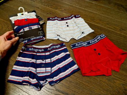 6ks nenosenych chlapcenskych boxeriek, marks & spencer,122