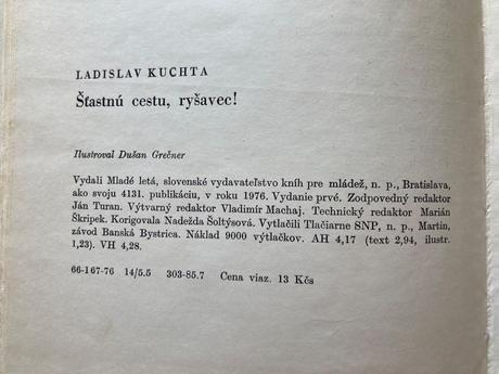 Šťastnú cestu, ryšavec-prvé vyd.1976,