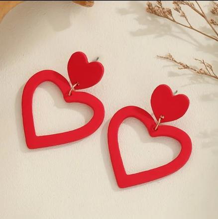 Náušnice srdiečka,