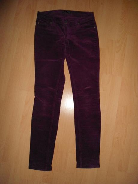 Fialove nohavice, amisu,xs