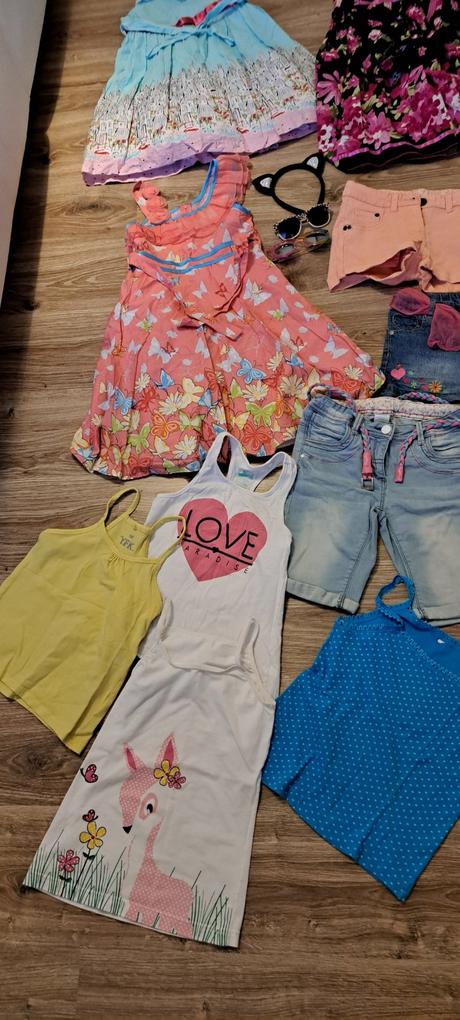 Veľký balík oblečenia pre dievčatko 122-128, 122–134