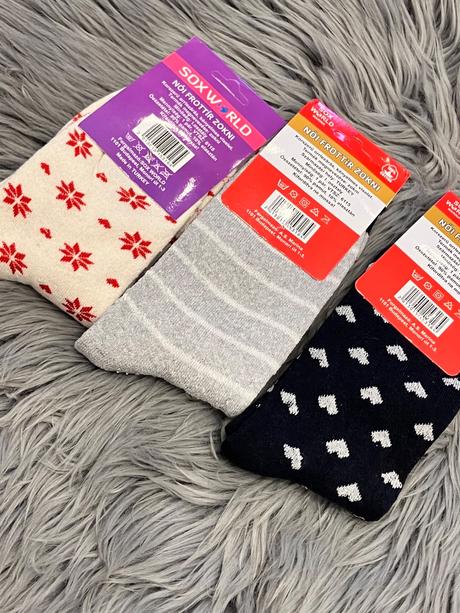Dámske zimné froté ponožky 3pack (36-40), 36 / 37 / 38 / 39 / 40