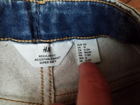 Riflové kraťasy, h&m,152