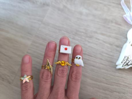 Prstienky + náhrdelník harry poter, 