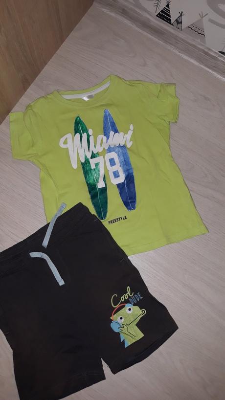 Komplet tricko +kratasy, pepco,110