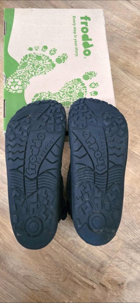 Barefoot zimné topánky froddo - wool tex grow blac, froddo,38