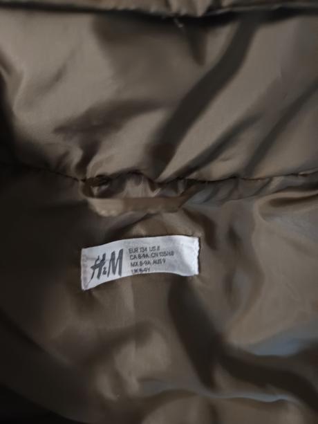 Dlhá zimná bunda, h&m,134