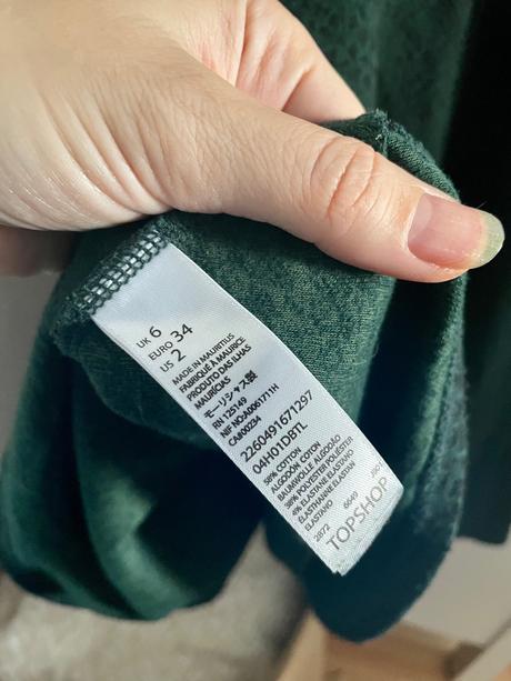 Tmavozelené šiatky topshop, topshop,34