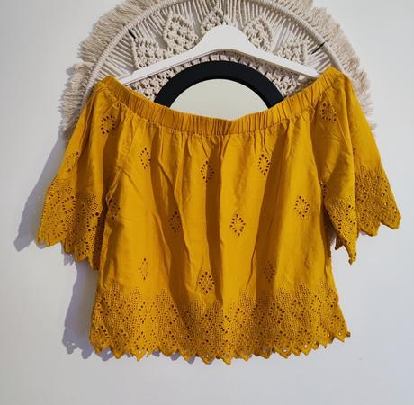 Crop top s odhalenými ramenami reserved, reserved,s