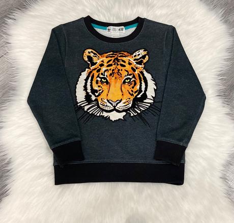 Tiger mikina veľ. 110/116, h&m,116