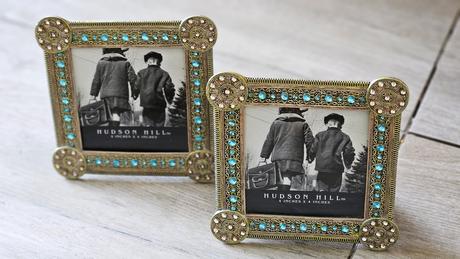 Dekorativne ramy na fotky, kov s ozdobnymi kamenmi,