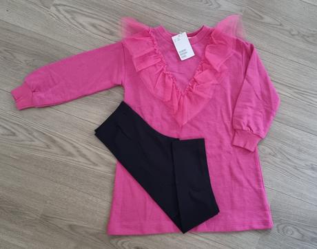 Dvojdielna súprava mikiny a legín, h&m,122
