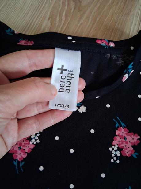 Kvetinkové tričko, c&a,170