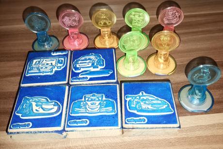 Pečiatky mcqueen a zvieratká, 