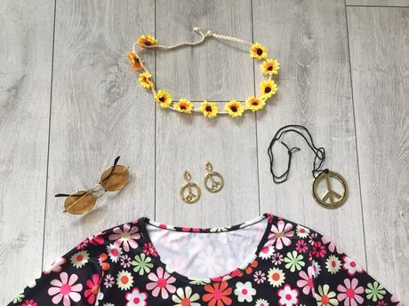 Damsky kostym hippie xl,
