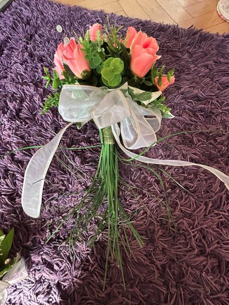 Svadobná kytica + pierko,