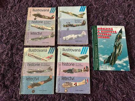 Sada 5 ks knižiek o lietadlách, 