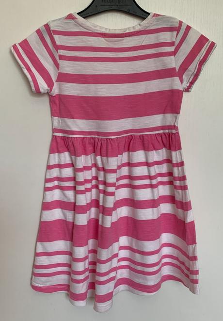 Next pruhované šaty bieloružové, next,110