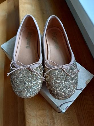 Baleriny bisgaard gold glitter 34, 34