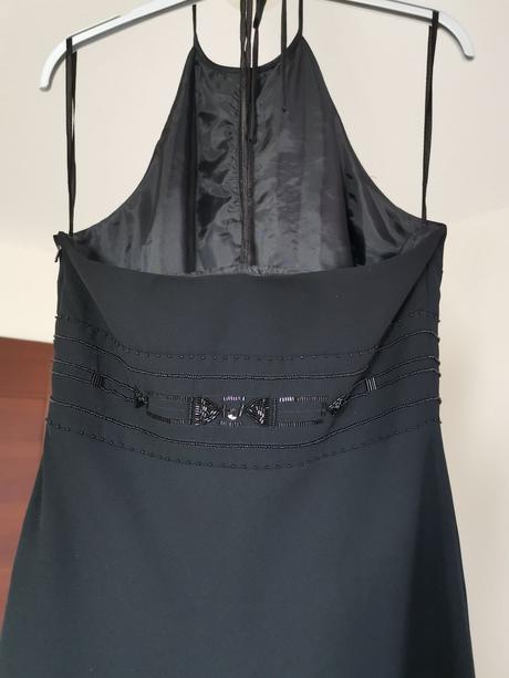 Čierne kokteilove šaty, veľkosť 38, 38