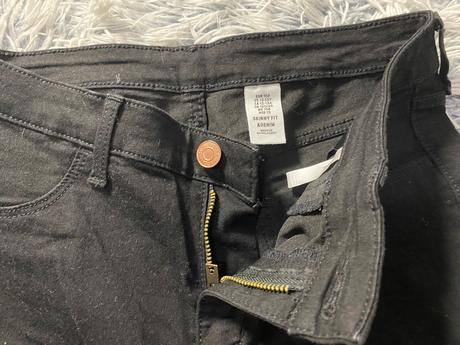 Dievčenské čierne rifle, h&m,158