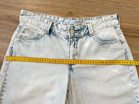 Low-rise baggy barrel jeans bershka, bershka,36