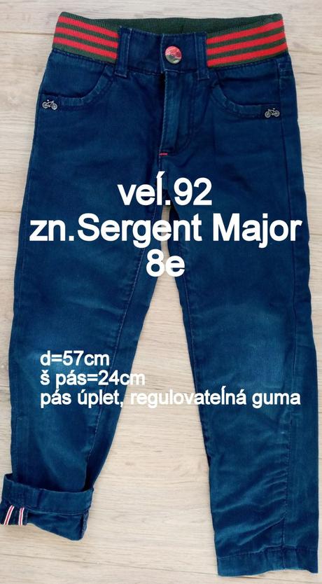 Chlapčenské nohavice veĺ.92, sergent major, sergent major,92