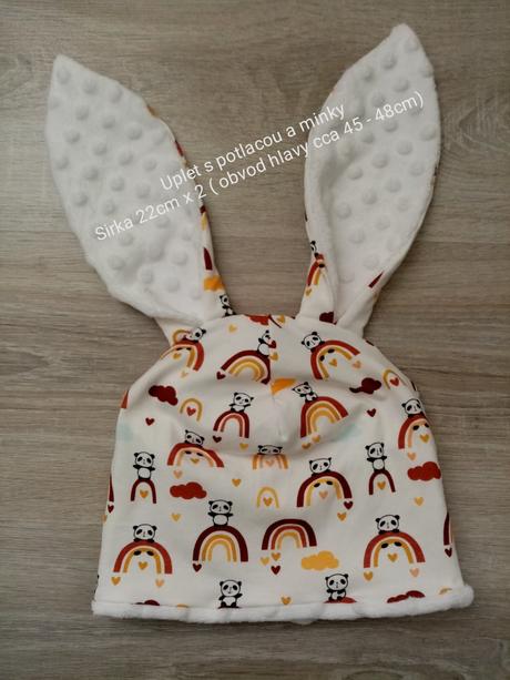 Ciapky s usami s minky, satka, celenka, 