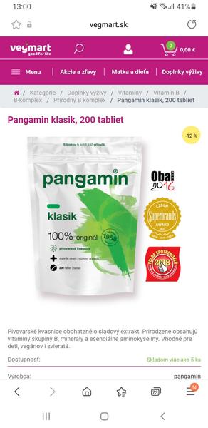 Pangamín - skúsenosti