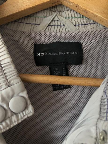 Šedá vintage bunda/ sivá ľahká bunda, mango,m