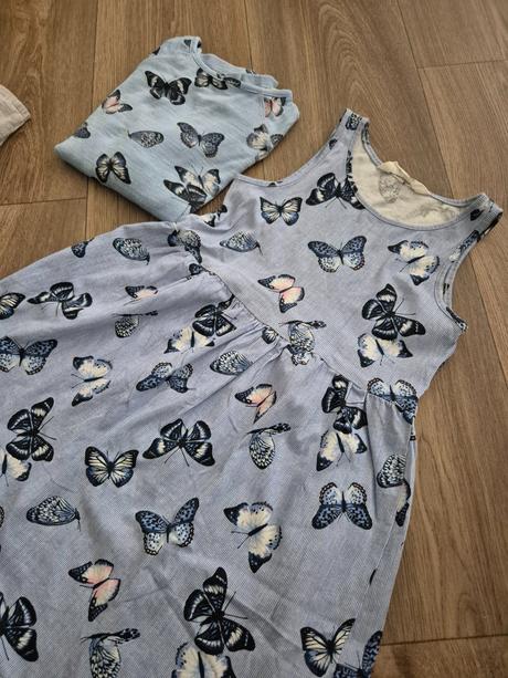 Set letné šaty a pulover, h&m,122